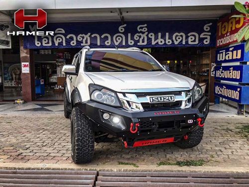 กันชนหน้ารุ่น KING-SERIES ของ HAMER สำหรับ ISUZU D-MAX 2012-2016