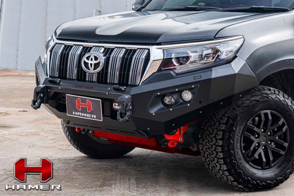 กันชนหน้ารุ่น KING-SERIES ของ HAMER สำหรับ TOYOTA LAND CRUISER PRADO 150 2017+