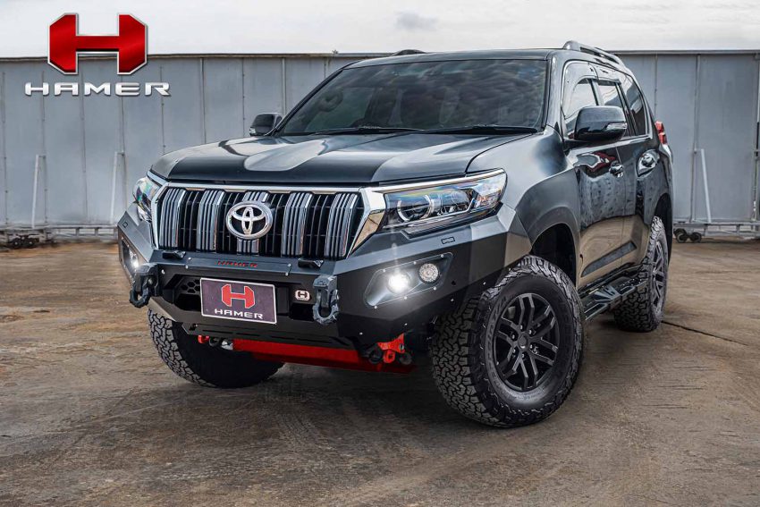 กันชนหน้ารุ่น KING-SERIES ของ HAMER TOYOTA LAND CRUISER PRADO 150 2017+