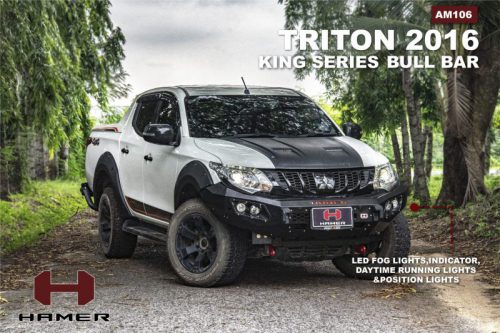 กันชนหน้า HAMER รุ่น KING-SERIES สำหรับรถ MITSUBISHI TRITON 2016