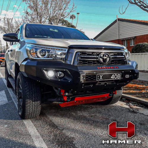 กันชนหน้า HAMER รุ่น KING-SERIES สำหรับรถ TOYOTA HILUX