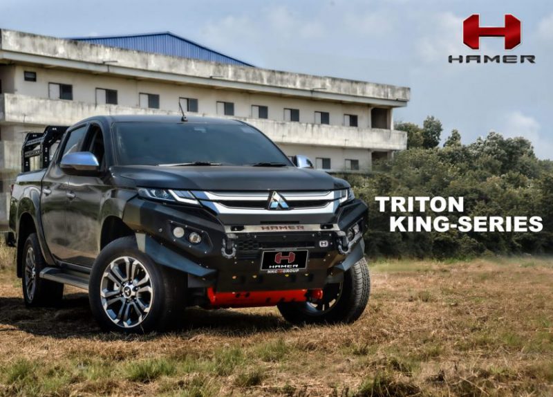 กันชนหน้า HAMER รุ่น KING-SERIES สำหรับรถ MITSUBISHI