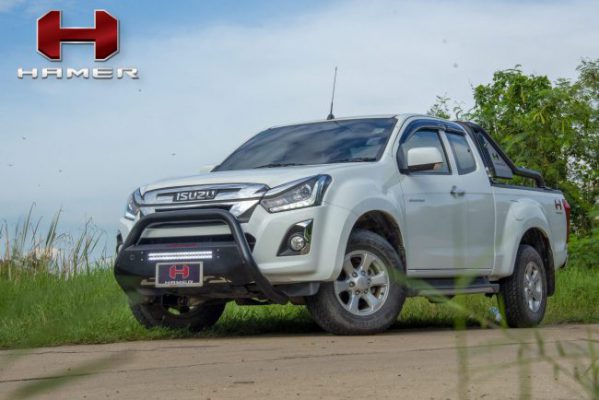 กันชนหน้าของ HAMER รุ่น CYCLONE NUDGE BAR สำหรับรถ ISUZU D-MAX ปี2017-2019