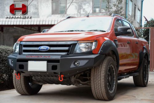 กันชนหน้าของ HAMER รุ่น M-SERIES BULL BAR สำหรับรถ FORD RANGER T6