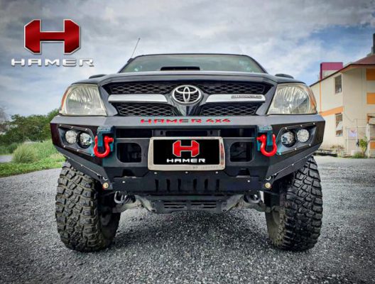 กันชนหน้าของ HAMER รุ่น M-SERIES BULL BAR ( DOUBLE LIGHTS )