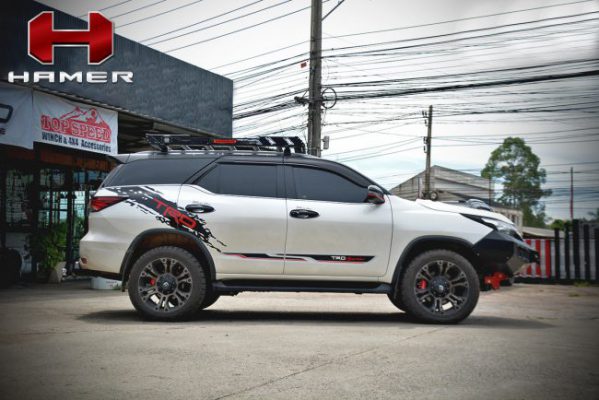 HAMER - SOLAR ROOF RACK สำหรับรถ TOYOTA FORTUNER 2012-2015