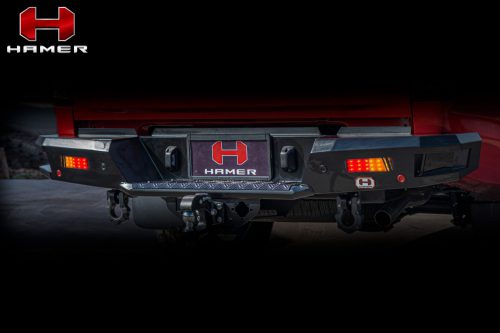 Hamer M-SERIES REAR BUMPER FOR ISUZU D-MAX 2012-2016 - ไฟถอย+ไฟเลี้ยว -ไฟแดง เหลือง